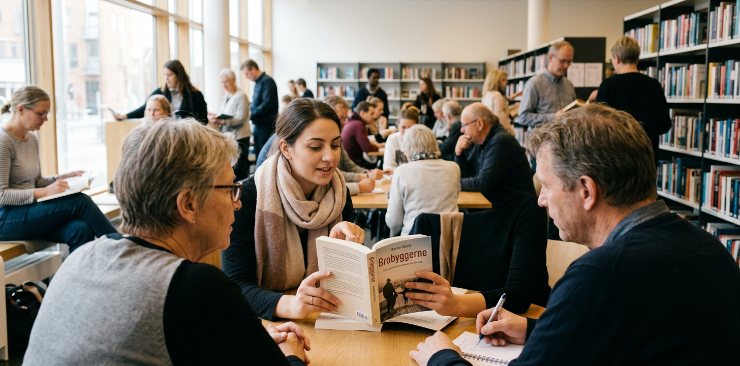 Redaktionell AI-illustration med ett motiv kopplat till Danmarks bosnier – framgången med en generationsklyfta.